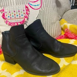 Lucky Brand black leather boots